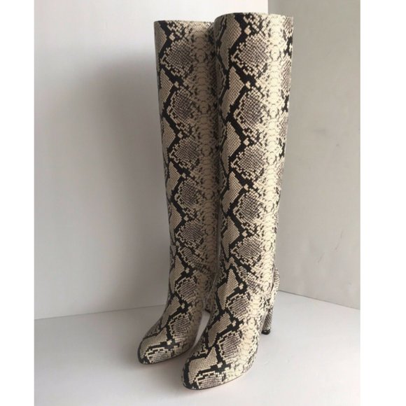 ANTONIO MELANI CORREN SNAKESKIN BOOTS WORN ONCE - Picture 2 of 2